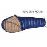Warm Winter Mummy Down Sleeping Bag Ultra Light Outdoor Camping Travel Climbing Equipment Natural Hiking Cross Country Accessory