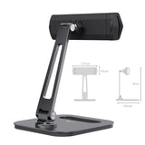 Foldable Tablet Stand Long Arm Multi Angle Adjustable Tablet Support Desktop Aluminum Cell Phone Holder for iPad iPhone 4-13inch