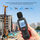 30-130dB Noise Volume Measuring Instrument Decibel Monitoring Tester Mini LCD Digital Noisemeter Sound Level Meter