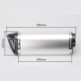 51MM Motorcycle Exhaust Pipe With Muffler Moto Bike Pot Escape For Yamaha Honda KTM Kawasaki Ducati Slip-on D-type 300 triangle