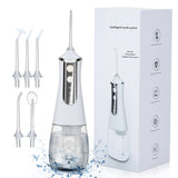 Portable Water Dental Flosser Oral Irrigator USB Rechargeable Water Jet Floss Tooth Pick 5 Jet Tip 350ml Water Thread for Teeth