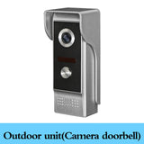 4.3 inch Home Intercom Video Door Phone Video Intercom Doorbell Doorphone Waterproof 700TVL Camera Two-way Audio IR Night Vision