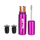 ZTTO Bike Tire Repairing Kit Tubeless Tire Plug Tool Fix Flat Puncture w 5 Strips &amp; 2 Handlebar Plugs for MTB Mountain Road Bike
