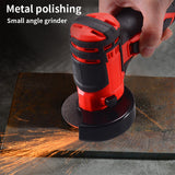 12V 2500mA Mini Angle Grinder DIY Cutting Machine Small Polishing Mechanical Grinder Grinder Grinder Hand Grinder