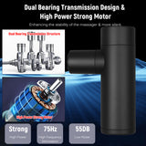 Mini Electric Fascia Gun Portable Muscle Massage Gun USB Charging Relaxation 4 Adjustable Variable Speed Fascia Massager Guns