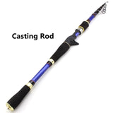 1.8M-2.7M Carbon Fiber Lure Spinning Rod telescopic Travel fishing pole M power 7-28g lure Weight 12-25lb line weigh