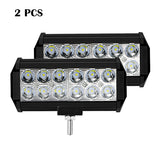 KIQUNE 12V 24V LED 36W Bar Offroad Spot Flood Combo LED Light Bar/Work Light For Truck Car SUV 4WD 4x4 Boat ATV LED Headlights