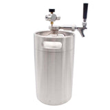Homebrew Mini Beer Barrel Wine Dispenser Kit Beer Spear Faucet Tap Stainless Steel for Mini Keg Beer Growler