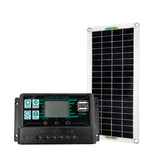 100A 30W Solar Panel Power System Kit 220V 1500W Inverter 12V/18V Battery Charger USB Out Solar Power Battery Car Inverter