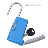New Mini Key Safe Box Hidden Organizer 4-Digital Password Lock House Villa Car Caravan Spare Keys Storage Box Drop Shipping