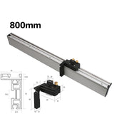 Miter Gauge Strengthen Aluminium Profile Fence W/ Track Stop Table Saw Router Angle Miter Gauge Saw Assembly Ruler Tool450-800MM