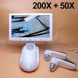 Professional Skin Hair Detector Scalp Hair Follicle Moisture/Skin Pores Pigment Magnifying Analyzer Skin Pigment Tester 11Inch
