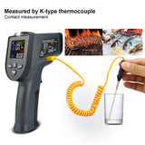 Digital Two Laserlines Infrared Object Temperature Measurement Tool Handheld ℃ ℉ Switchable Measuring Device with LED Light