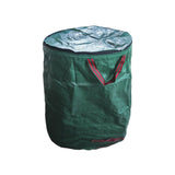 Reusable Foldable Container Grass Waterproof Large Capacity Portable With Lid Lawn Garden Waste Bag Leaf Storage Yard Trash Can