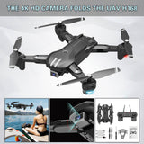 4CH Wifi Fpv 4k Hd Camera Wide Angle Foldable Drone H168 Figurines Gifts For Children Adults High-definition Shooting New 2021