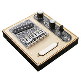 6 Strings Saddle Bridge Plate, 3 Way Switch Control Plate, Neck Pickup Set for Fender TL Telecaster Electric Guitars Replacement
