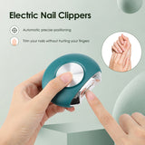2PCS Electric Nail Clipper Nail Polisher Set Automatic Manicure Grinder Adult Baby Trimmer Nail Sharpener Trimming Nail Art Tool