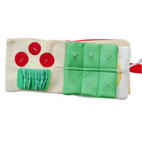 Dog Interactive Toys Hidden Food Cute Squeaky Toys Reading Toy Dog Plush Puppy Chew Toy Squeaky Dog Toy Increase Wisdom