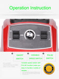 2200W Heavy Duty Commercial Grade Blender Mixer Juicer High Power Food Processor Ice Smoothie Bar Fruit Blender