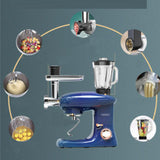 1500W 6.2L Stainless Steel Bowl 6-speed Kitchen Food Stand Mixer Cream Egg Whisk Whip Dough Kneading Mixer Blender