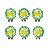 6 Pcs/Set Golf Ball Marker Hat Clip Magnetic Golf Hat Clip Removable Metal Golf Cap Clips Mark Ball Position Golf Accessories