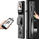 Eye Cat Camera Wifi Smart Fingerprint Lock Password RFID Electronic Digital Door Lock Usmart Go APP Unlock With Lock Cylinder