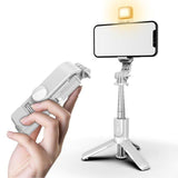 3 In 1  Aluminum Alloymini Wireless  Bluetooth-compatible Selfie Stick With Tripod Foldable Monopods Universal For Smartphone