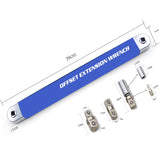 Ratchet Extension Wrench, Multi Function High-carbon Steel Extender Adaptor 1/4" 3/8" 1/2" Hand Torque Gear Socket Nut Tools Set