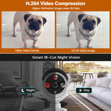 Hiseeu IP Camera Waterproof IP66 Audio Record 3.0MP POE Outdoor Security Video Surveillance CCTV Camera for Home Office