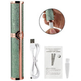Rechargeable Eyebrow Hair Remover Painless Eyebrow Trimmer Razor Tool For Face Lips Nose Facial Hair Removal With LED Light