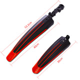 2 pieces Of Bicycle Mudguards Mud-proof Mountain Bike Tires Front And Rear Mudguards Colored Plastic Fender Wings Bicycle Parts