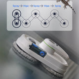 2021 Newest Auto Water Spray Tuya App Remote Control Automatic Smart Window Glass Vacuum Cleaner Robot With Water Tank