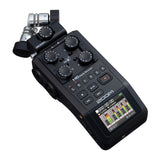 Zoom H6 BLK Portable Handheld Digital Recorder 6-Track For Interview X/Y Mic Audio Interface Operation Multi-Track For Musician