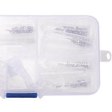 Dropship-4X Optical Glasses Repair Kit Eyeglass Repair Screws Tool Box Eyeglass Sunglasses Screw Nut Nose Pad Assortment Set