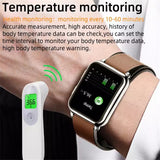 Smart Watch P80 Air Pump True Blood Pressure Blood Oxygen Test Body Temperature Monitor Full Wrapped Airbag Smartwatch