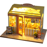 CUTEBEE DIY Doll House Wooden Doll Houses Miniature dollhouse Furniture Kit Toys for children Christmas Gift TD28