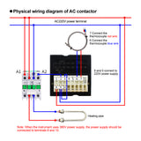 Digital Temperature Controller Kitchen Baking Gases Oven Temperature Controller K Type Thermocouple Precise Temperature Control