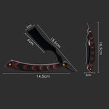 Folding Wooden Handle Scraper Shaving Knife Razor Stainless Steel Men