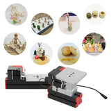 Mini DIY 6 in 1 Machine Motorized Transformer Jigsaw Grinder Driller Plastic Hardware Lathe Wood Lathe Drilling Sanding Turning