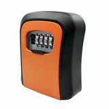 Password Key Lock Box Wall Mounted Zinc Alloy Key Box Weatherproof 4 Digit Combination Key Storage Lock Box