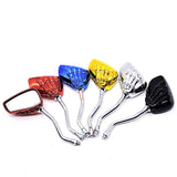 2 Pieces Full Angle Adjustment Electric Car Rearview Mirror Reversing Mirror Skull Claw Motorcycle Rearview Mirror