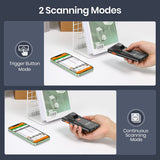 Eyoyo EY-024 Phone Back Clip Bluetooth Scanner Portable Barcode Reader Data Matrix Code 1D CMOS QR PDF417 Android Laser Scanner