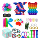 Popits Fidget Toys Push Bubble Fidget Sensory Toy Autism Special Needs Stress Reliever simple dimple игрушки для детей