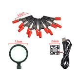 Soldering Helping Hands Third Hand Soldering PCB Holder Tool with USB Flashlight Magnifying Welding Station Tool for DIY RC Toys