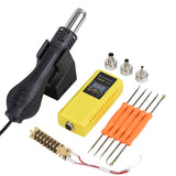 JCD Micro Rework hot air gun 220V 110V 750W Digital Display Soldering station heat gun welding Desoldering tools 8858 Hair dryer