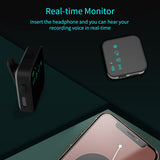 Mini Wireless Lavalier Microphone Omnidirectional Lapel Mic Noise Reduction for YouTube Facebook Live Streaming Video Recording