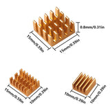 12pcs Raspberry Pi 4B Heat Sink Set Raspberry Pi 4B Aluminum Radiator Cooling Kit Cooler for Raspberry Pi 4B