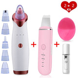 Electric Blackhead Remover Vacuum Face Ance Pore Cleaner Ultrasonic Skin Scrubber Pimple Black Head Suction Facial Washing Brush