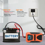 12V 7A Motorcycle Car Battery Charger All Intelligent Universal Repair Type Lead Acid Storage Charger Lead Acid Battery Charger