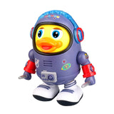 Electric Interactive Dancing Space Ducks Puzzle Enlightenment Light Music Swing Dancing Robot Montessori Educational Toys